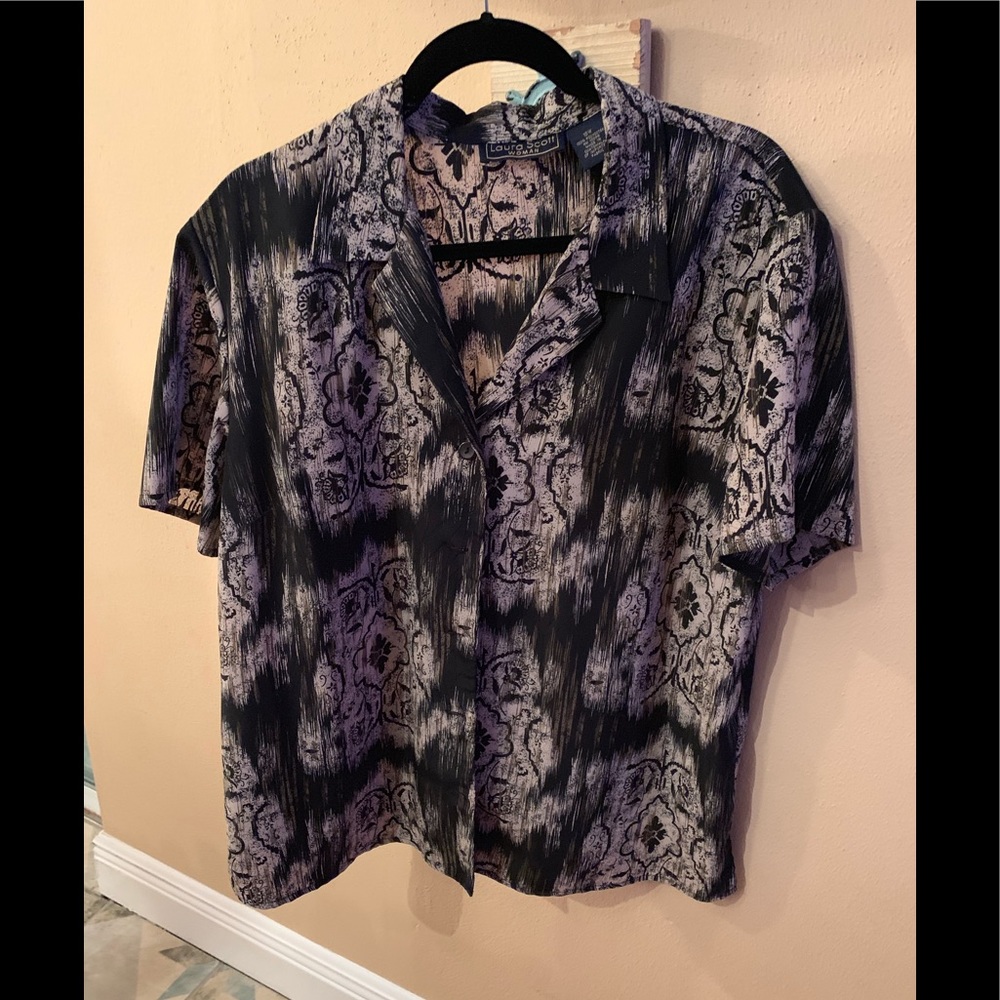 3 FOR $15  Black and Tan Button Down